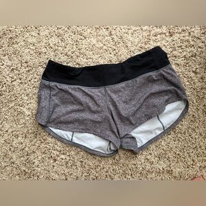 Lululemon Speed Up Lined Women’s Size 6 Gray Shorts 2.5 inch! Heather grey